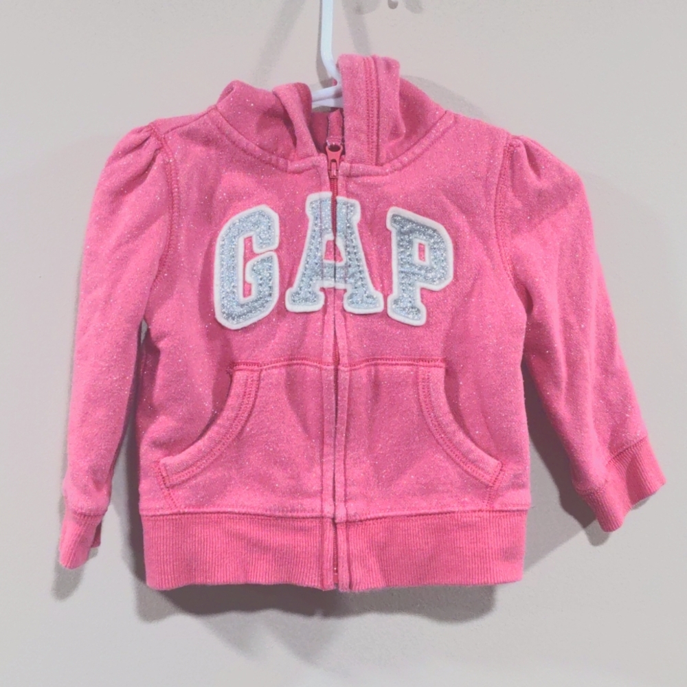 Gap sparkle zip up hoodie